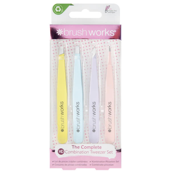 Brushworks HD Combination Tweezer Set - Mixed