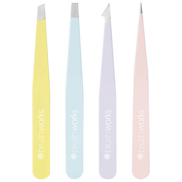brushworks HD Combination Tweezer Set - Mixed