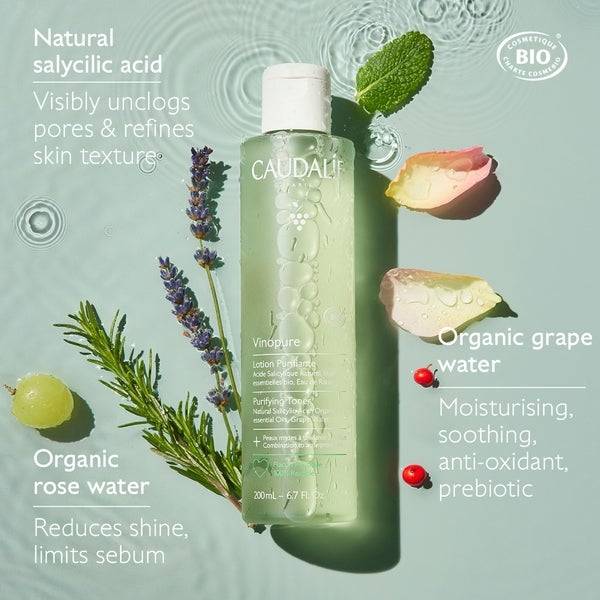 Caudalie Vinopure Reinigendes Gesichtswasser 200ml