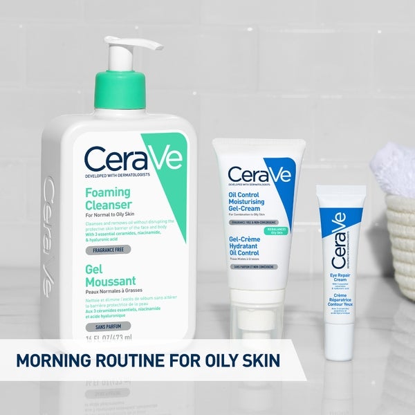 CeraVe Oil Control Moisturising Gel-Cream With Oil Absorbing Technology And Ceramides For Combination And Oily Skin 52ml
