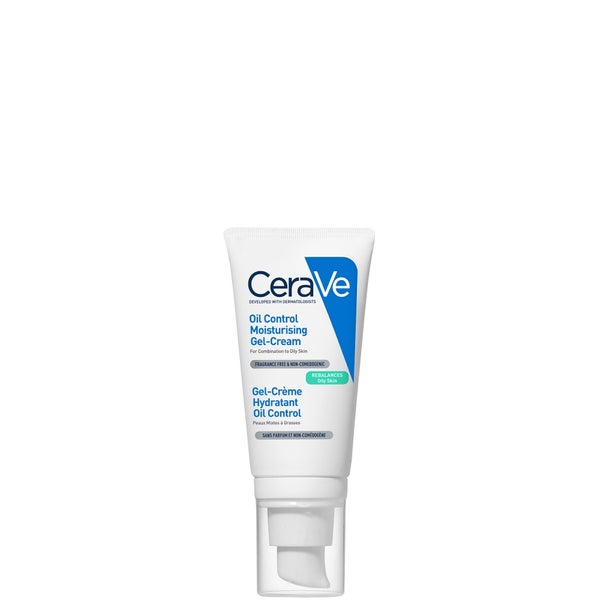 CeraVe Oil Control Moisturising Gel-Cream With Oil Absorbing Technology and Ceramides for Combination and Oily Skin 52ml