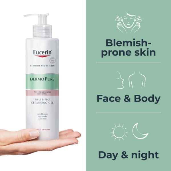 Eucerin DermoPurifyer Triple Effect Cleansing Gel Body 400ml