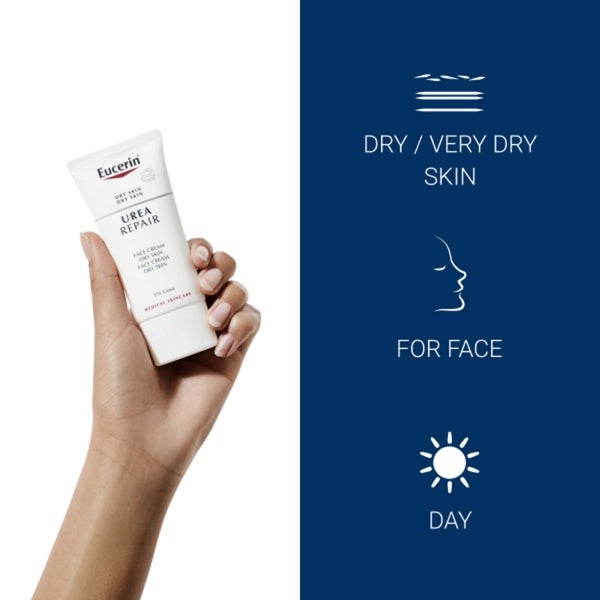 Eucerin® Dry Skin Replenishing Gesichtscreme 5% Urea Mit Lactat (50ml)
