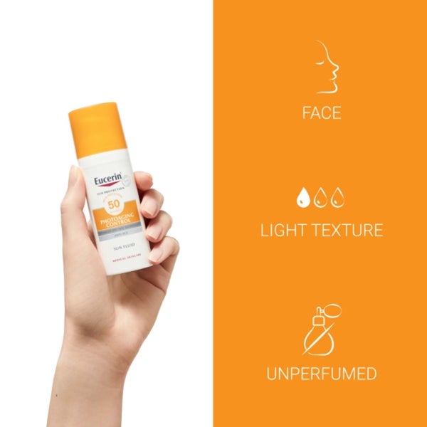 Eucerin Sonnenschutz Sonnenflüssigkeit Fürs Gesicht LSF 50 50ml