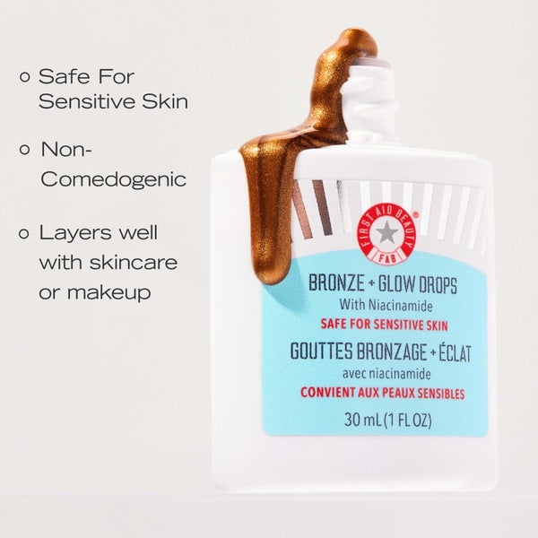 First Aid Beauty Bronze And Glow Drops With Niacinamide 30ml