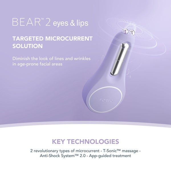 FOREO BEAR 2 Eyes And Lips Supercharged Set - Lavender