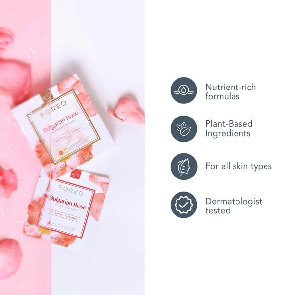 FOREO Bulgarian Rose UFO Moisture-Boosting Face Mask (6 Pack)