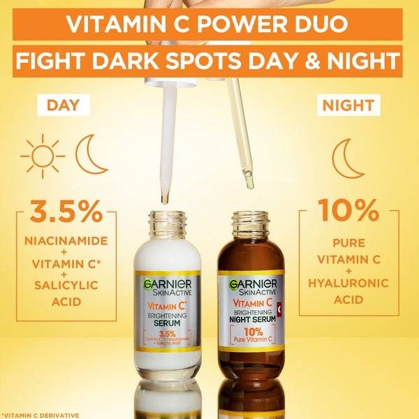 Garnier 3.5% Vitamin C, Niacinamide, Salicylic Acid, Brightening And Anti Dark Spot Serum 30ml