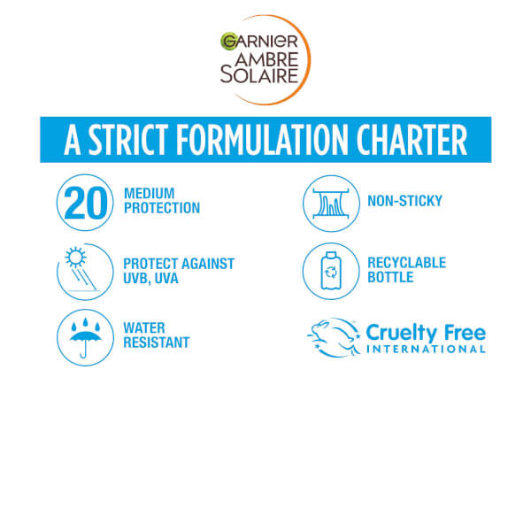 Garnier Ambre Solaire Ideal Bronze Protective Oil SPF20  Sun Cream Spray 150ml