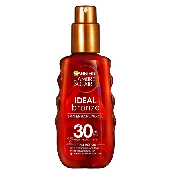 Garnier Ambre Solaire Ideal Bronze Protective Oil SPF30 Sun Cream Spray 150ml