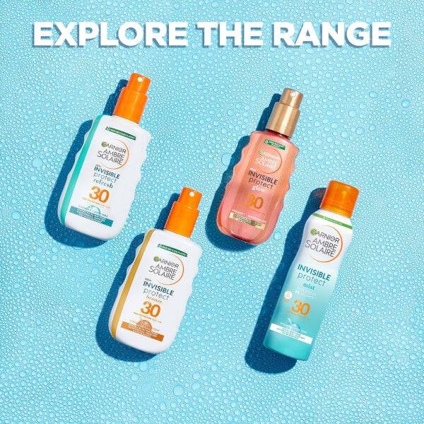 Garnier Ambre Solaire Invisible Protect Spray SPF50 Transparent Sun Cream Spray 200ml