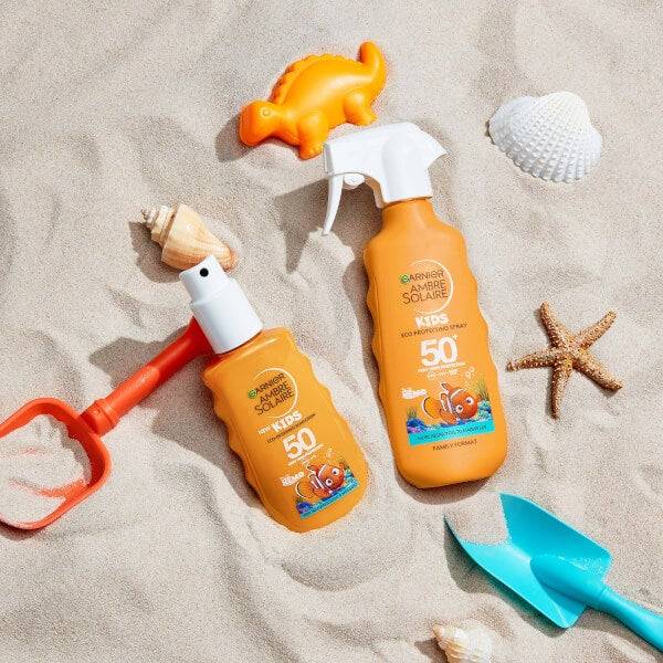 Garnier Ambre Solaire Kids' SPF50+ Water And Sand Resistant Sun Cream Spray 150ml