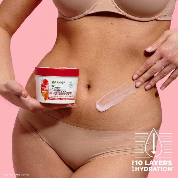 Garnier Body Superfood, Hydrating Gel-Cream, Watermelon And Hyaluronic Acid 380ml