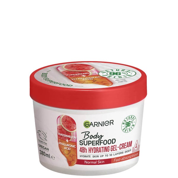 Garnier Body Superfood, Hydrating Gel-Cream, Watermelon and Hyaluronic Acid 380ml