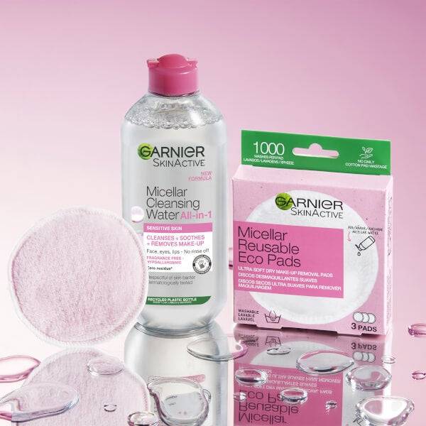 Garnier Micellar Water Facial Cleanser And Makeup Remover For Sensitive Skin 400ml