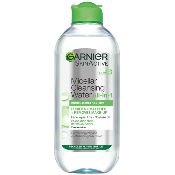 Garnier Micellar Water Facial Cleanser and Makeup Remover for Combination Skin 400ml