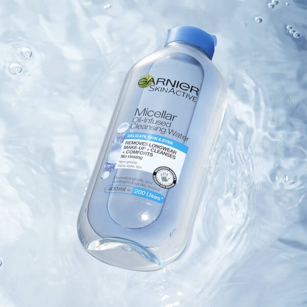Garnier Micellar Water Facial Cleanser And Makeup Remover For Delicate Skin And Eyes 400ml