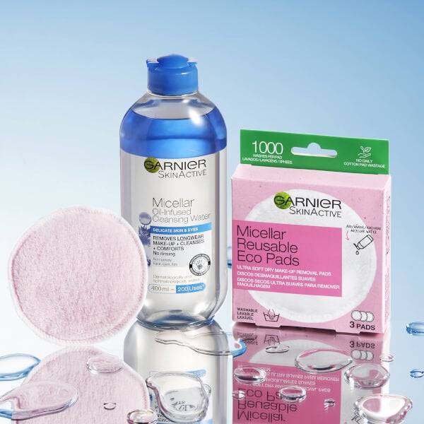 Garnier Micellar Water Facial Cleanser And Makeup Remover For Delicate Skin And Eyes 400ml