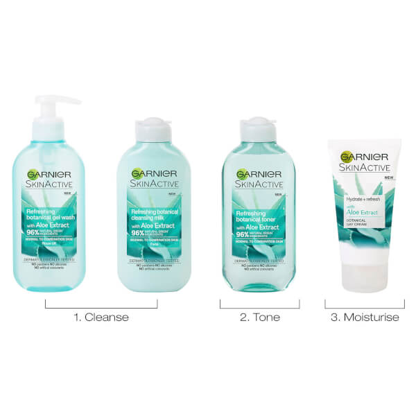 Garnier Natural Aloe Extract Gel Wash For Normal Skin 200ml