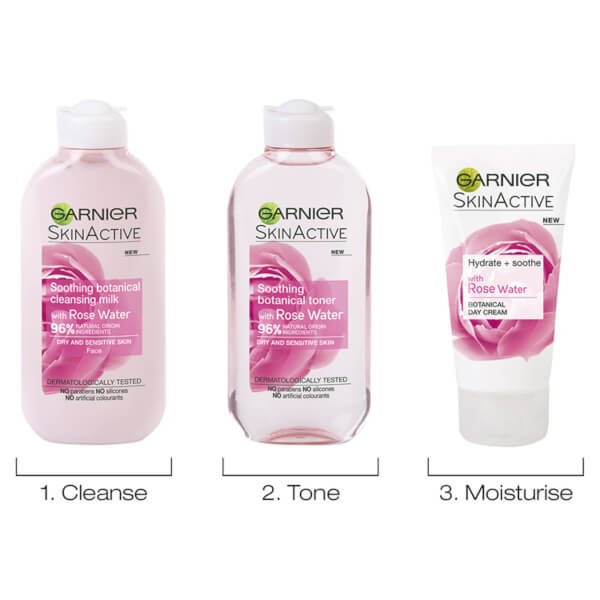 Garnier Natural Rose Water Toner For Sensitive Skin 200 ml