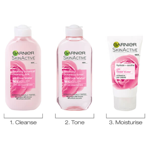 Garnier Natural Rose Water Toner For Sensitive Skin 200 ml