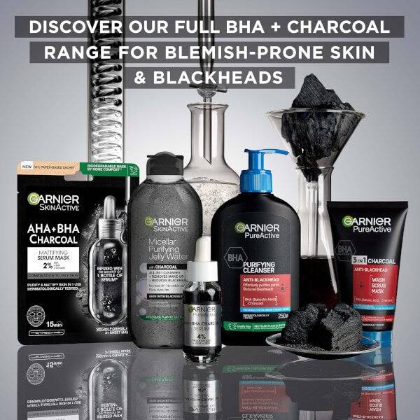 Garnier Pure Active BHA, Salicylic Acid And Charcoal Daily Face Cleanser 250ml