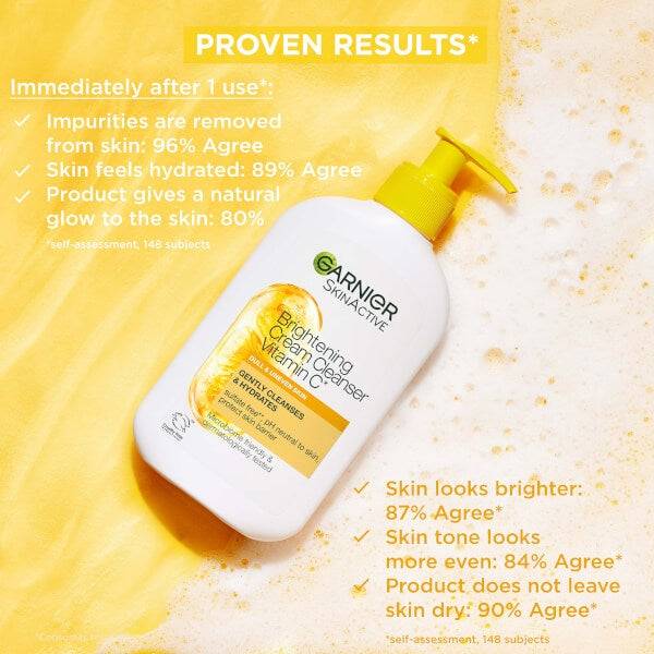 Garnier Skin Active Vitamin C Brightening Cream Cleanser 250ml