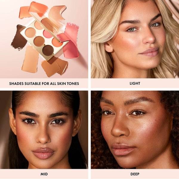 ICONIC London Multi-Use Cream Blush, Bronze And Highlight Palette