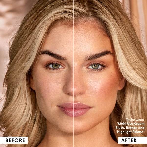 ICONIC London Multi-Use Cream Blush, Bronze And Highlight Palette