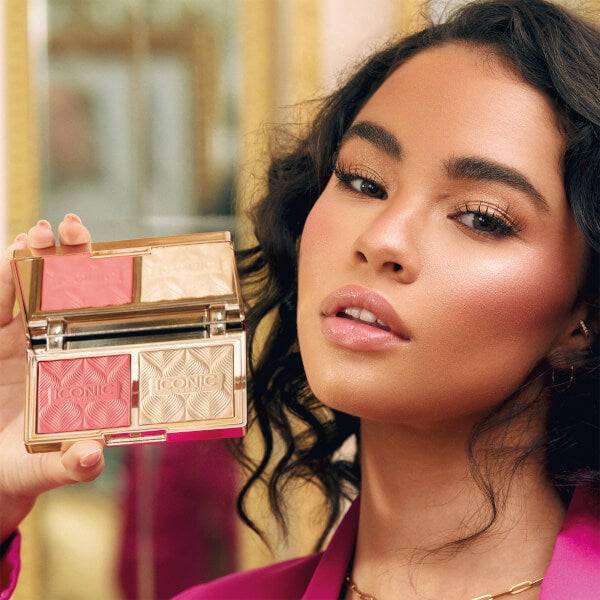 ICONIC London Silk Glow Duo - Coral Glow