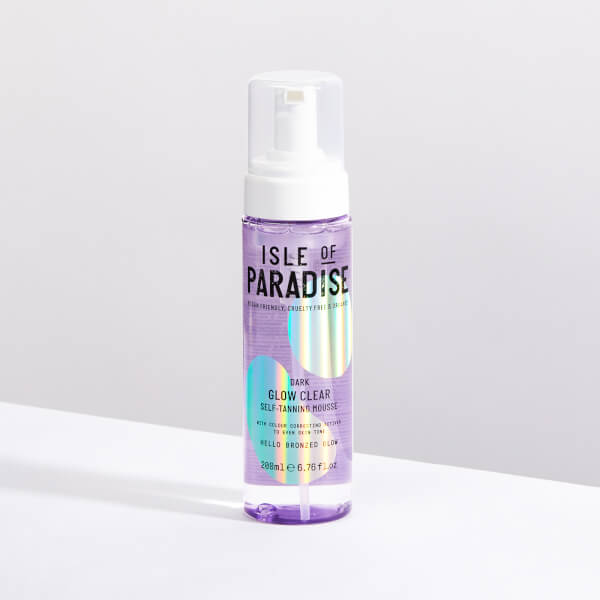 Isle Of Paradise Glow Clear Self-Tanning Mousse - Dark 200ml