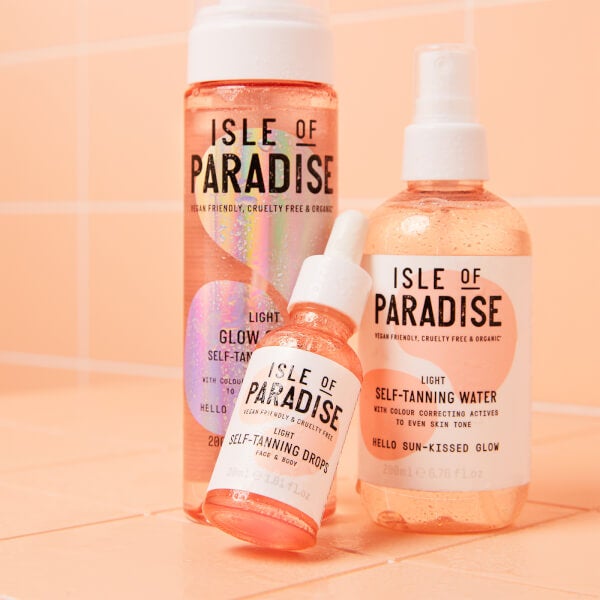 Isle Of Paradise Glow Clear Self-Tanning Mousse - Light 200ml