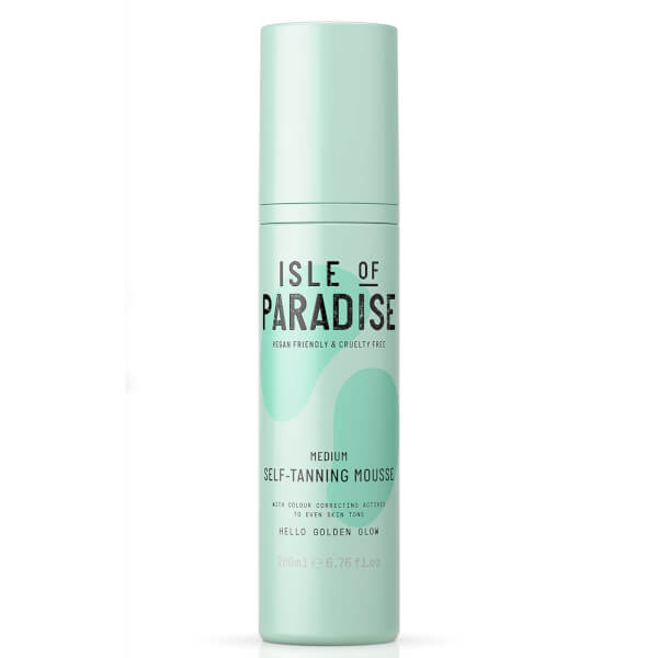 Isle Of Paradise Medium Self-Tanning Mousse And Double Sided Mitt Bundle