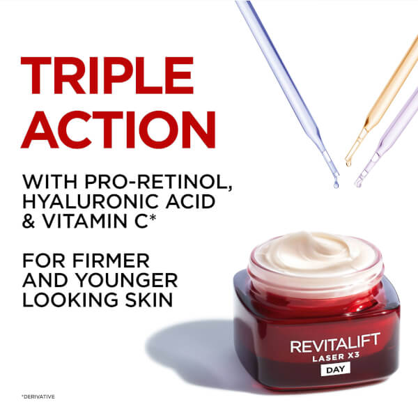L'Oreal Paris Dermo Expertise Revitalift Laser Renew Advanced Anti-Aging Moisturiser - Triple Action (50 Ml)