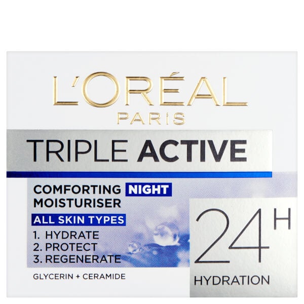 L'Oreal Paris Dermo Expertise Triple Active Hydrating Night Moisturiser (50 Ml)