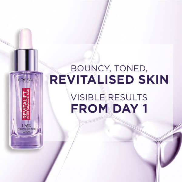 L'Oréal Paris Exclusive Revitalift Filler With 1.5% Hyaluronic Acid Anti-Wrinkle Dropper Serum Duo 2 X 30ml
