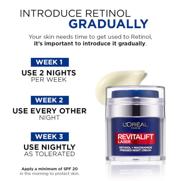 L'Oréal Paris Retinol And Niacinamide Night Cream Revitalift Laser Pressed Cream 50ml