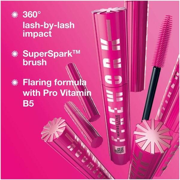 Maybelline Mascara Lash Sensational Firework Flaring Eyelash Lengthening Clump-Resistant Formula Mascara - Black 10ml