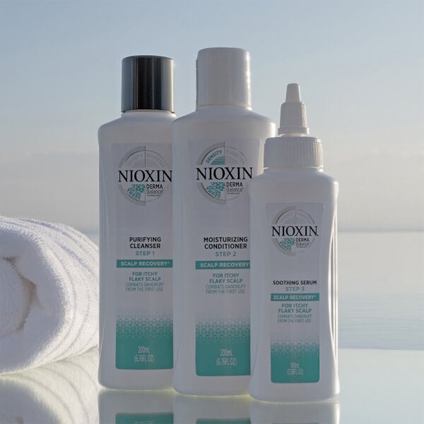 NIOXIN 3-Part Scalp Recovery Anti-Dandruff System Kit For Itchy, Flaky, Dry Scalp