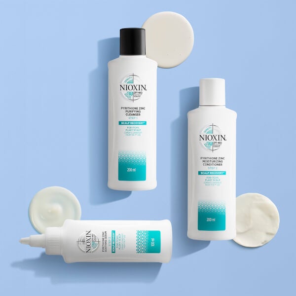 NIOXIN 3-Part Scalp Recovery Anti-Dandruff System Kit For Itchy, Flaky, Dry Scalp