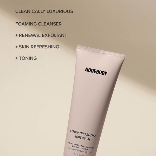 NUDESTIX NudeBody Exfoliating Butter Body Wash 240g Exclusive