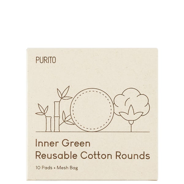 PURITO Inner Green Reusable Cotton Rounds 58g