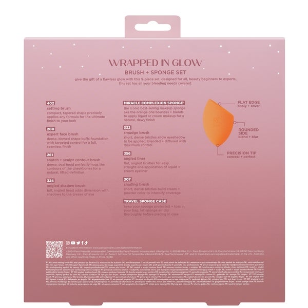 Real Techniques Wrapped In Glow Brush + Sponge Set