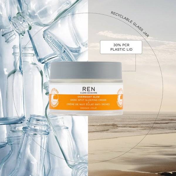 REN Clean Skincare Overnight Glow Dark Spot Sleeping Cream 50ml