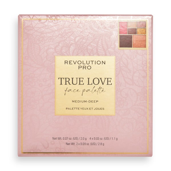 Revolution Pro True Love Eye And Cheek Palette - Medium-Deep