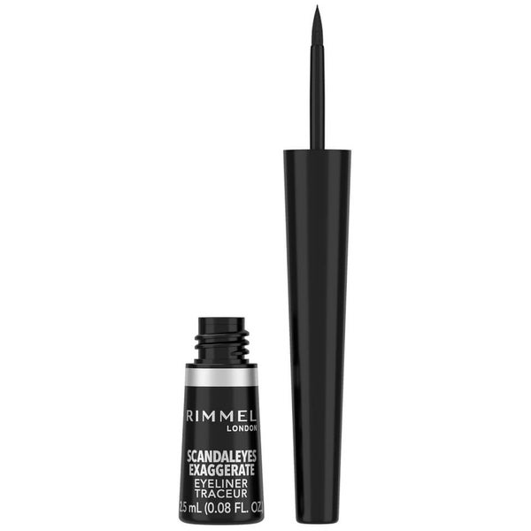 Rimmel London Exaggerate Liquid Eyeliner – 01 – Black, 2.5ml