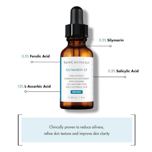 SkinCeuticals Silymarin CF Vitamin C Salicylic Acid Antioxidant Serum 30ml