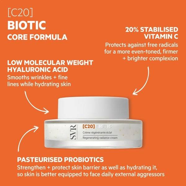 SVR Laboratoires C20 BIOTICS Cream 20% Vitamin C 50ml