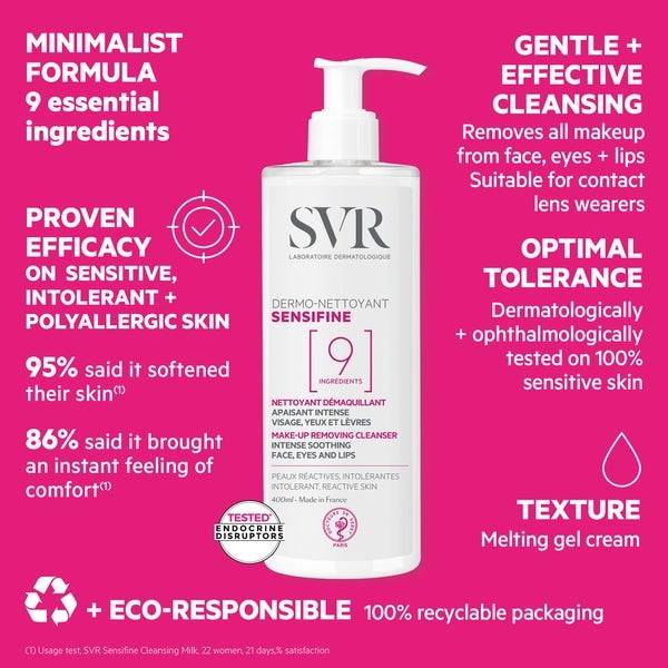 SVR Laboratoires SENSIFINE Dermo Nettoyant Cleanser 400 ml