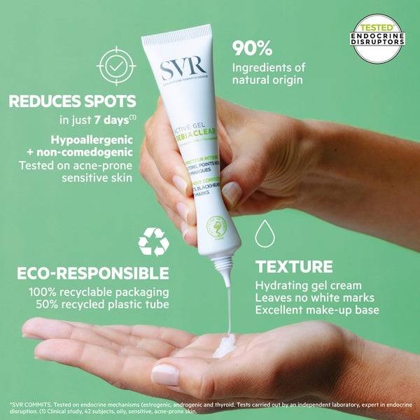 SVR Sebiaclear Active Acne And Spot Treatment Gel-Cream 40ml